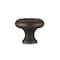Richelieu 1 1/4 in (32 mm) Brushed Oil-Rubbed Bronze Traditional Brass Cabinet Knob BP1430BORB - alternate 2