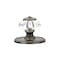 Richelieu 1 5/16 in (33 mm) Burnished Brass Eclectic Metal, Acrylic Cabinet Knob BP16063244BB - alternate 2