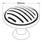 Richelieu 1 3/16 in (30 mm) Matte Black Contemporary Metal Cabinet Knob BP16930900 - alternate 3