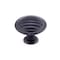 Richelieu 1 3/16 in (30 mm) Matte Black Contemporary Metal Cabinet Knob BP16930900 - alternate 1