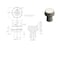 Richelieu 1 1/16 in (27 mm) Brushed Nickel Contemporary Cabinet Knob BP1894027195 - alternate 2