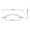 Richelieu 3-3/4 in. (96 mm) Center-to-Center Natural Iron Traditional Drawer Pull BP198396908 - alternate 3