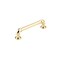 Richelieu 5 1/16 in (128 mm) Center-to-Center Brass Eclectic Drawer Pull BP2209128130 - alternate 1