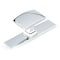 Richelieu 3 17/32 in (90 mm) x 1 7/32 in (31 mm) Chrome Contemporary Cabinet Knob and Backplate Abbeydale BP224543140 - alternate 1