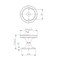 Richelieu 1 23/32 in (44 mm) Brushed Nickel Contemporary Cabinet Knob BP226544195 - alternate 4