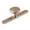 Richelieu 1 9/16 in (40 mm) Champagne Bronze Transitional Cabinet Knob and Backplate BP228640CHBRZ - alternate 1