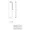 Richelieu 10-1/16 in. (256 mm) Center-to-Center Brushed Nickel Contemporary Drawer Pull BP2288256195 - alternate 6