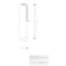 Richelieu 12-5/8 in. (320 mm) Center-to-Center Brushed Nickel Contemporary Drawer Pull BP2288320195 - alternate 7