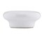 Richelieu 2 3/32 in (53 mm) White Contemporary Ceramic Cabinet Knob BP2315030 - alternate 3