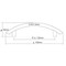 Richelieu 5-1/16 in. (128 mm) Center-to-Center Brushed Nickel Contemporary Drawer Pull BP2602128195 - alternate 4