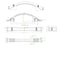 Richelieu 3 in or 3 3/4 in (76 mm or 96 mm) Center-to-Center Brushed Nickel Traditional Cabinet Pull BP260676195 - alternate 2