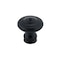 Richelieu 1 3/16 in (30 mm) Matte Black Traditional Forged Iron Cabinet Knob BP260730900 - alternate 1