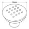 Richelieu 1 5/16 in (34 mm) Brushed Nickel Contemporary Metal Cabinet Knob BP2608195 - alternate 2