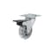 Richelieu Contemporary Furniture Caster, Swivel with Brake, with Plate, Clear, Gray BP26502020502 - alternate 1