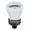 Richelieu 3/4 in (19 mm) Clear, Brushed Oil-Rubbed Bronze Traditional Metal, Swarovski Crystal  Cabinet Knob BP276BORB11 - alternate 1