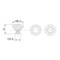 Richelieu 1 3/16 in (30 mm) Chrome, Clear Contemporary Cabinet Knob BP2828023014011 - alternate 3