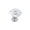 Richelieu 1 3/16 in (30 mm) Chrome, Clear Contemporary Cabinet Knob BP2828023014011 - alternate 1