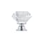 Richelieu 1 3/16 in (30 mm) Chrome, Clear Contemporary Cabinet Knob BP2828023014011 - alternate 4