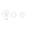 Richelieu 1 9/16 in (40 mm) Chrome, Clear Contemporary Cabinet Knob BP282804014011 - alternate 4