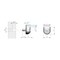 Richelieu 316inch to 38inch 4 mm to 10 mm Peki Glass Shelf Pin, Nickel BP3020180 - alternate 3