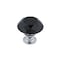 Richelieu 1 3/16 in (30 mm) Chrome, Black Contemporary Cabinet Knob BP30303014090 - alternate 1