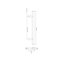 Richelieu 5-1/16 in. (128 mm) Center-to-Center Chrome Steel Contemporary Drawer Pull BP305128140 - alternate 5