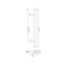 Richelieu 22-1/8 in. (562 mm) Center-to-Center Brushed Nickel Steel Contemporary Drawer Pull BP305562195 - alternate 4