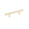 Richelieu 3 3/4 in (96 mm) Center-to-Center Satin Brass Contemporary Drawer Pull BP30596160 - alternate 1