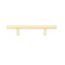 Richelieu 3 3/4 in (96 mm) Center-to-Center Satin Brass Contemporary Drawer Pull BP30596160 - alternate 3