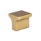Richelieu 1-inch (25 mm) x 1-inch (25 mm) Aurum Brushed Gold Contemporary Cabinet Knob BP312525158 - alternate 1