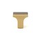Richelieu 1-inch (25 mm) x 1-inch (25 mm) Aurum Brushed Gold Contemporary Cabinet Knob BP312525158 - alternate 4