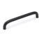 Richelieu 5-1/16 in. (128 mm) Center-to-Center Matte Black Functional Drawer Pull BP33285900 - alternate 1