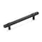 Richelieu 6 5/16 in (160 mm) Center-to-Center Matte Black Iron Contemporary Forged Iron Cabinet Pull Castelo BP33652160909 - alternate 1
