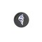 Richelieu 1 31/32 in (50 mm) Matte Black Eclectic Cabinet Knob BP366950900 - alternate 3
