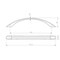 Richelieu 5-1/16 in. (128 mm) Center-to-Center Brushed Nickel Traditional Drawer Pull BP391458195 - alternate 2