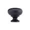 Richelieu 1 1/4 in (32 mm) Matte Black Traditional Brass Cabinet Knob BP3923900 - alternate 4