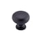 Richelieu 1 1/4 in (32 mm) Matte Black Traditional Brass Cabinet Knob BP3923900 - alternate 1