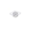 Richelieu 1 9/16 in (40 mm) x 1 9/16 in (40 mm) Chrome, Clear Contemporary Cabinet Knob BP3993404014011 - alternate 1