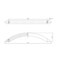 Richelieu 5-1/16 in. (128 mm) Center-to-Center Brushed Nickel Contemporary Drawer Pull BP39965195 - alternate 4