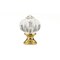 Richelieu 1 1/8 in (28 mm) Clear Eclectic Brass, Acrylic Cabinet Knob BP403511 - alternate 2