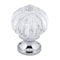 Richelieu 1 1/8 in (28 mm) Clear, Chrome Eclectic Brass, Acrylic Cabinet Knob BP403514011 - alternate 1