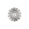 Richelieu 1 1/8 in (28 mm) Clear, Brushed Nickel Eclectic Brass, Acrylic Cabinet Knob BP403519511 - alternate 5