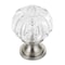 Richelieu 1 1/8 in (28 mm) Clear, Brushed Nickel Eclectic Brass, Acrylic Cabinet Knob BP403519511 - alternate 1