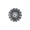 Richelieu 1 1/8 in (28 mm) Clear, Antique English Eclectic Brass, Acrylic Cabinet Knob BP4035AE11 - alternate 2