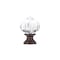 Richelieu 1 1/8 in (28 mm) Clear, Brushed Oil-Rubbed Bronze Eclectic Brass, Acrylic Cabinet Knob BP4035BORB11 - alternate 4