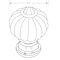 Richelieu 1 1/8 in (28 mm) Clear, Brushed Oil-Rubbed Bronze Eclectic Brass, Acrylic Cabinet Knob BP4035BORB11 - alternate 3