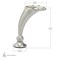 Richelieu Contemporary Furniture Leg, 4 1/2 in (114 mm), Nickel BP40730195 - alternate 5