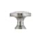 Richelieu 1 1/8 in (29 mm) Crackle White, Brushed Nickel Eclectic Metal, Ceramic Cabinet Knob BP4418195304 - alternate 2