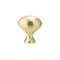 Richelieu 1 3/16 in (30 mm) x 25/32 in (20 mm) Satin Brass Traditional Cabinet Knob BP4443160 - alternate 2