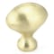 Richelieu 1 3/16 in (30 mm) x 25/32 in (20 mm) Satin Brass Traditional Cabinet Knob BP4443160 - alternate 1